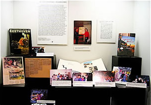 SMU Library exhibition on AC’s life and career, window B